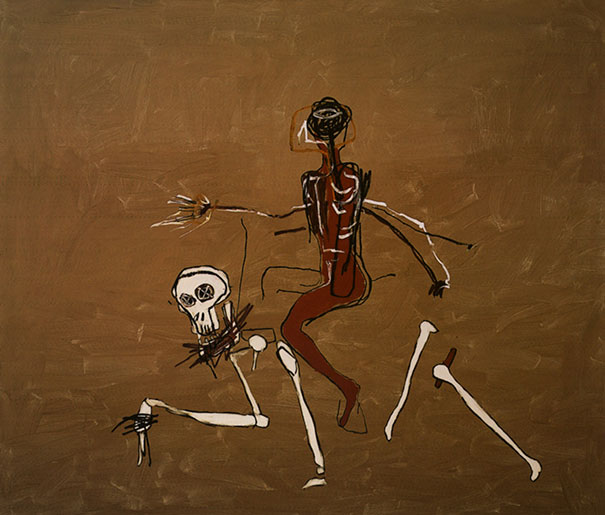 #Jean-Michel Basquiat/ Ölümle Sürüş Riding with death, 1988