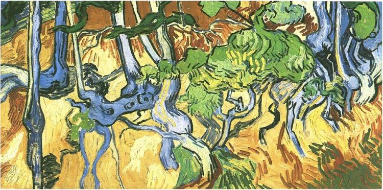 #Vincent Van Gogh: Ağaç Kökleri/Tree Roots (1890)